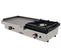 Plancha a gas con fogón 100PGRF