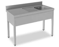 Fregadero con escurridor 1200x600x850
