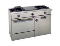 Cocina a gas 2 fuegos, placa y horno CG-310