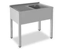 Fregadero con escurridor 1000x600x850