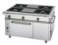 Cocina central a gas horno pasante y lateral CG-1502