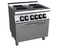 Cocina eléctrica 4 placas cuadradas con horno CE-741Q